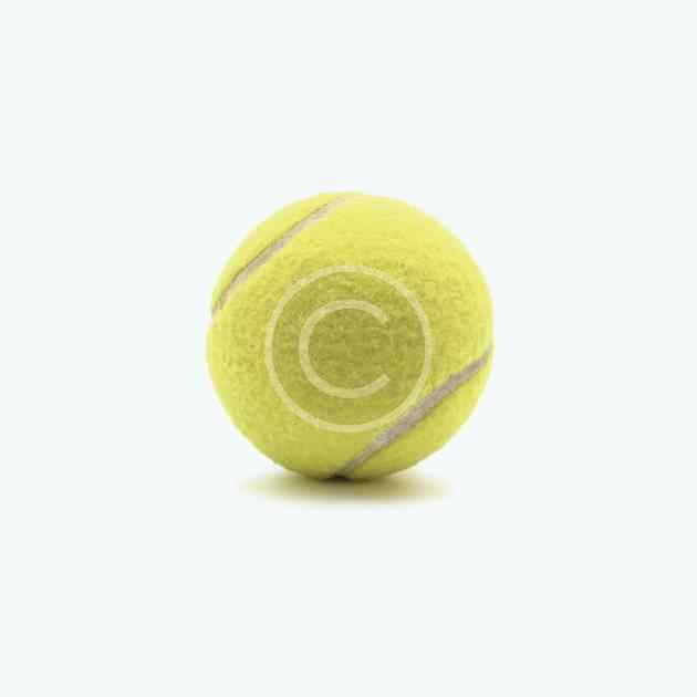 Standard green tennis ball for beginners